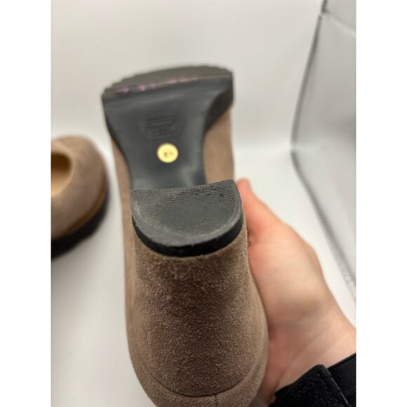 JON JOSEF Made in Spain‎ Block Heels Shoes Pumps - Beige Tan Suede 8.5 - Picture 8 of 16